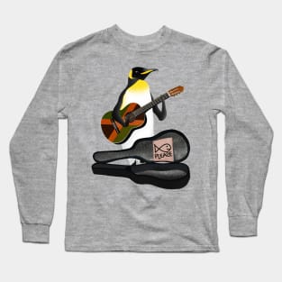 Penguin Playing Guitar Long Sleeve T-Shirt